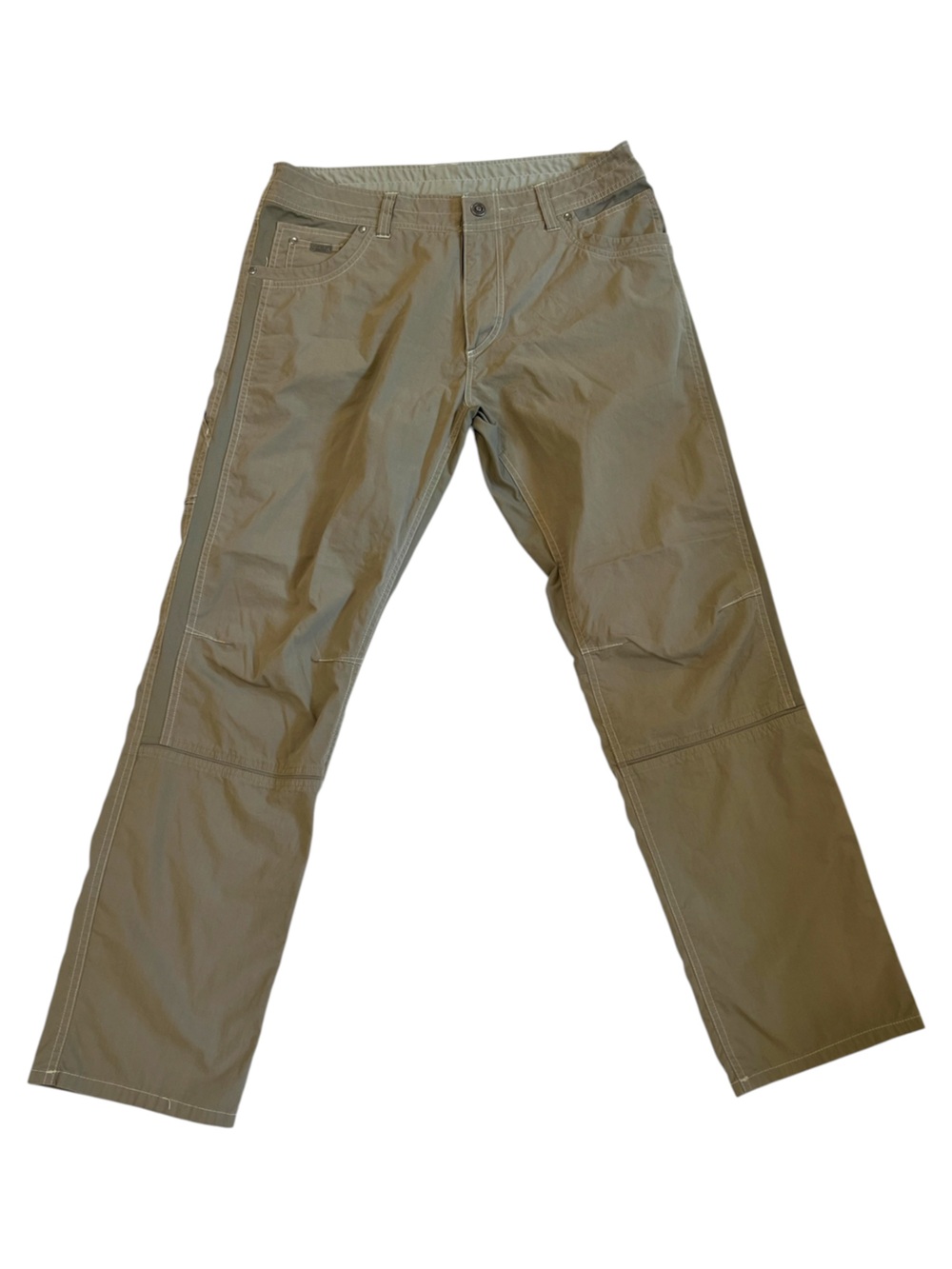 Kuhl Free Radikl Pants Mens 36x32 Dark Khaki Hiking Climbing Stretch Outdoor - Picture 2 of 11